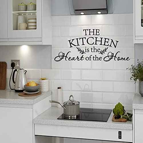The Kitchen is The Heart of The Home Vinyl Wall Decal Art Letters Art Mural Home D?cor