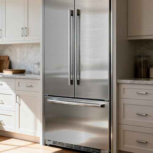 Silver Metallic Peel and Stick Wallpaper for Kitchen Countertop Backsplash 15.7"x118" Modern Waterproof Self Adhesive Wall Paper Stainless Steel Contact Paper for Appliances Dishwasher Fridge