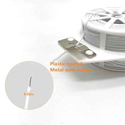 656ft (200m) Twist Ties, Garden Plant Ties with Cutter, Reusable Multifunctional Plant Ties, Fixing Vines Plant Support for Gardening Home Office(White)