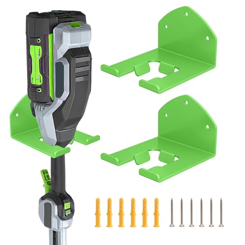 Power Tool Organizer Wall Mount, Lawn Tool Storage Rack for Weed Eater, Trimmer Rack for E.GO Power+ String Trimmer, Battery Powered 2 Pack