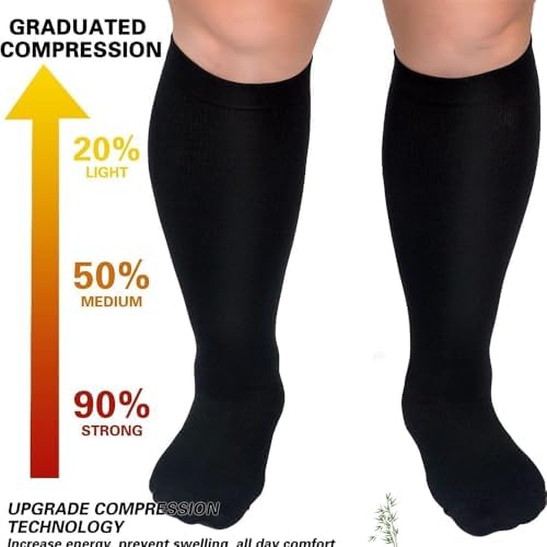 Everstride Compression Socks Women Plus Size, 2025 Compression Socks for Women Wide Calf, Everstride Socks