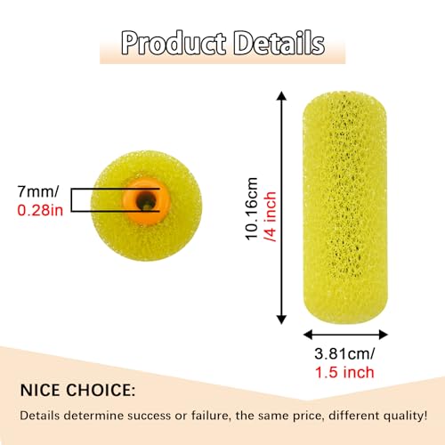 8 Pcs Textured Paint Roller Covers, 4 inch Medium Textured Foam Drywall Texture Paint Rollers, House Paint Roller Covers for Art Painting Walls Ceilings