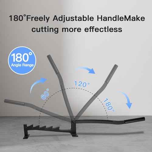 Wood Splitter - Wall Mounted Log Splitter, Firewood Kindling Splitter, Portable Manual Fire Wood Kindling Splitter Firewood Cutter Heavy Duty Cracker for Home & Campsite (Including Gloves)