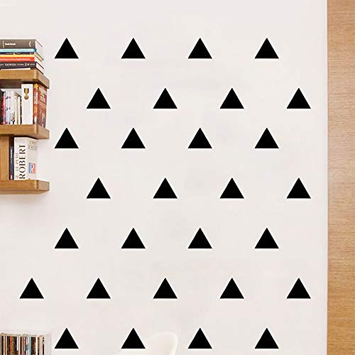 245 Triangle Shape Wall Decal Vinyl Stickers, Removable Lovely Triangle Picture Art DIY Sticker Mural for Bedroom Playroom Living Room Home Window Door Decoration