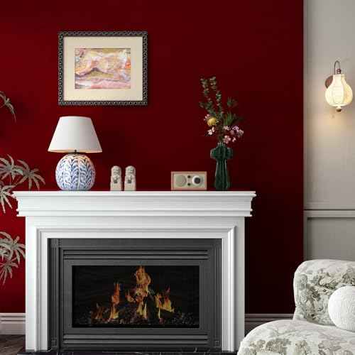 Stickyart Dark Red Velvet Wallpaper Peel and Stick Luxury Burgundy Felt Wallpaper for Liner Self Adhesive Soft Velvet Contact Paper Removable Felt Fabric Wall Paper for Shelf Bedroom Walls 12"x80"