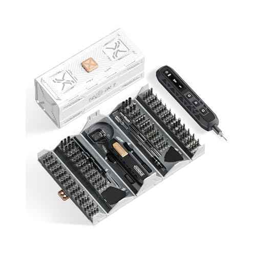 Electric Screwdriver Kit, 181 in 1 Mini Precision Screwdriver Set with 162 Magnetic Bits, 3 Torque Settings, 3.7V Cordless Power Screwdriver Repair Tool for Phone Camera Laptop Watch