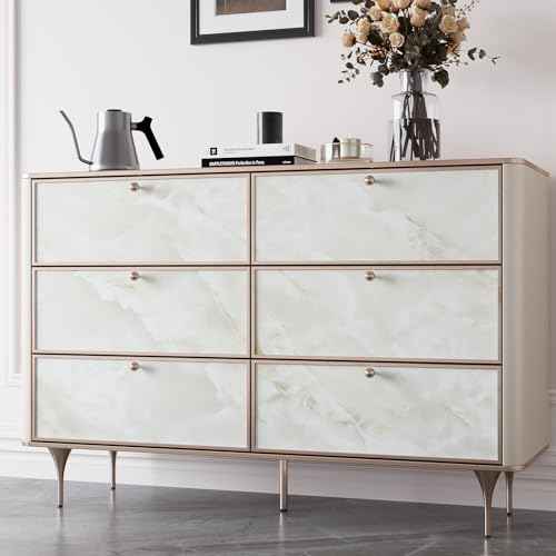 VaryPaper Matte Cream Marble Contact Paper for Countertops Waterproof Peel and Stick Marble Wallpaper 15.7" x 78.7" Self Adhesive Granite Vinyl Wrap for Cabinets Table Desk Removable Kitchen Wallpaper