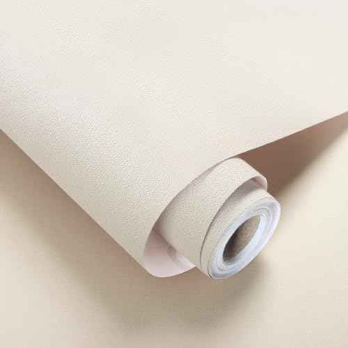 Grasscloth Peel and Stick Wallpaper Beige Faux Linen Wallpaper 15.7inch x 118.1inch Vintage Grasscloth Contact Paper Textured Wall Paper Self Adhesive Cream Beige Removable Vinyl