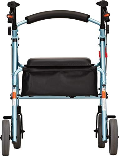 NOVA Medical Products Zoom Rollator Walker with 20" Seat Height, Diamond Blue