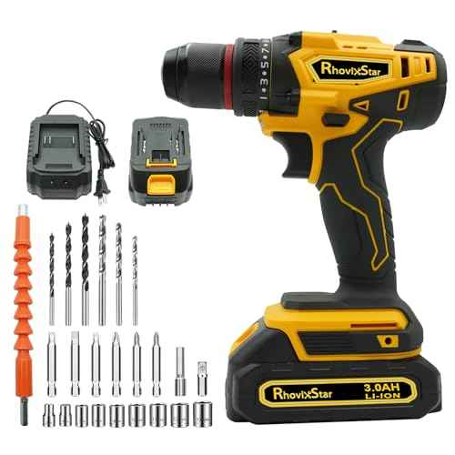 20V MAX Cordless Drill, Power Tool Combo Kit with Battery and Charger, 23pcs Drill Bits, Variable Speed, for DIY/Wood/Wall/Metal/Home Repair