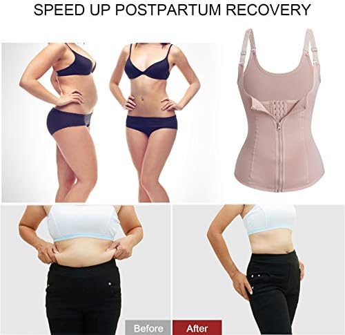 URSEXYLY Maternity Support Belt Postpartum Waist Trainer Shapewear Recovery Waist Cincher Beige