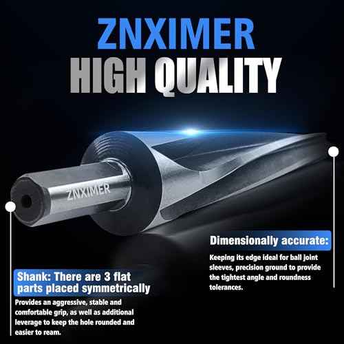 7 Degree Ball Joint Tapered Reamer Tie Rod for 1-1/2 inch Per Foot Tapered Ball Joint Reamer Made of 6542 High-Speed Tool Steel, Reamer Drill Bit Universal Reamer Tool Pipe Reamer
