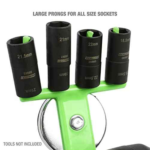 OEMTOOLS 23120 Heavy Duty Magnetic Hook, Magnetic Tool Organizer, Air Tool Holder, Drill Holder and Socket Holder, Heavy-Duty Shop Accessories for Garage