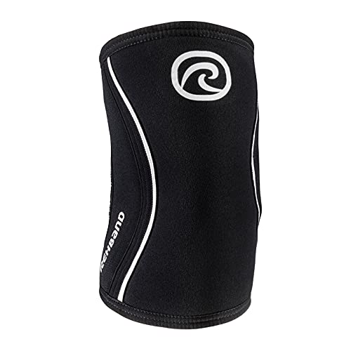 Rehband Elbow 5mm Compression Sleeve, Neoprene Elbow Sleeves for Weightlifting, Anatomical Design, Non-Slip & Close Fitting, Elbow Support Unisex, Colour:Black, Size:Large