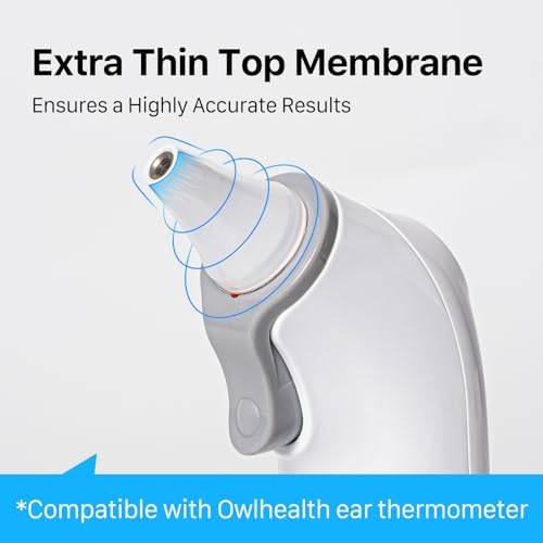 96 Counts Ear Thermometer Probe Covers Refill Caps Lens Filters for Femometer Family 1015 Ear Thermometer, Disposable Covers for Digital Ear Thermometers