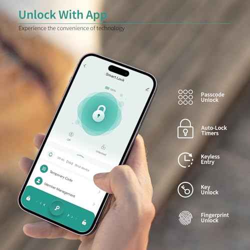 IRONZON Fingerprint Door Knob Fingerprint Door Lock with App Control Smart Door knob for Bedroom, Biometric Door Lock for Apartment Office and Garages 2pack