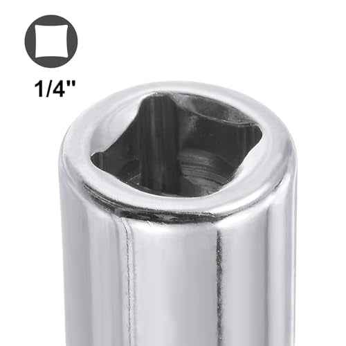 uxcell 3pcs 1/4 Inch (F) to 1/4 Inch (M) 2" Drive Ratchet Socket Adapter Extension Bar