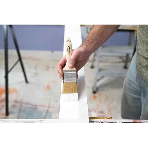 Hyde Extra, White Soft Bristle, Straight Paint Brush with Wood Handle, 2 Inch, 47381