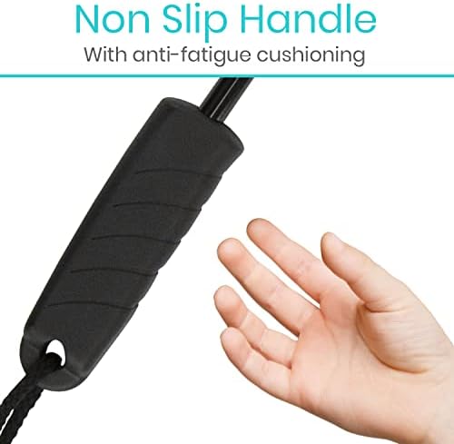 Vive Bendable Lotion Applicator for Your Back - Easily Apply Sunscreen, Self Tanner, Moisturizer, & Cream to Feet, Back, & Body - Long Handled Shower Wand Brush for Women & Men - Reusable, Washable