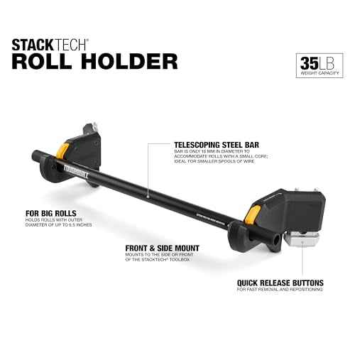 ToughBuilt StackTech Roll Holder, StackTech Accessorie TB-B1-A-32