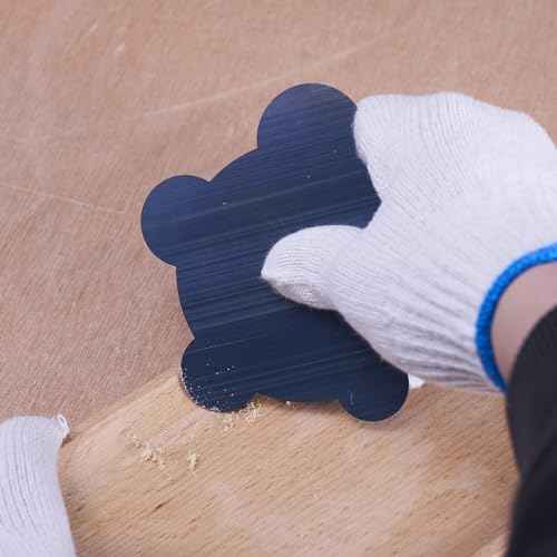 Pack of 9 Multi-Shape Cabinet Scraper for Woodworking (9, 1 Burnisher+2Rectangle+1Curved+1Gooseneck+2Concave+2Convex)