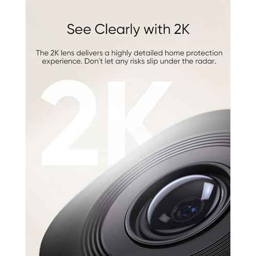 eufy Security Indoor Cam C220, Home Security Camera, 2K Resolution with 360¡Æ Pan and Tilt, Plug-in Security Indoor Camera, Only Supports 2.4GHz Wi-Fi, Human/Motion Al, Night Vision, HB3 Compatible