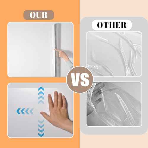 Clear Electrostatic Wall Protective Film,1.31 x 32.81ft Clear Contact Paper Peel and Stick Wallpaper from Furniture, Dog, Trash Can, Food Splash, Back Chair (10M)