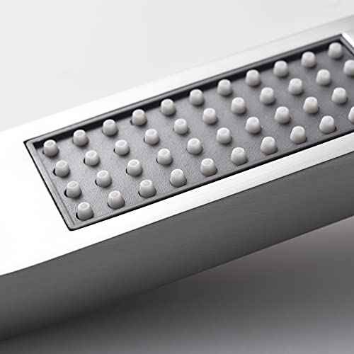 Brushed Nickel Solid Brass Shower Wand High Pressure Handheld Shower Head Detachable with 59inch Stainless Steel Shower Hose and Adjustable Bracket Set