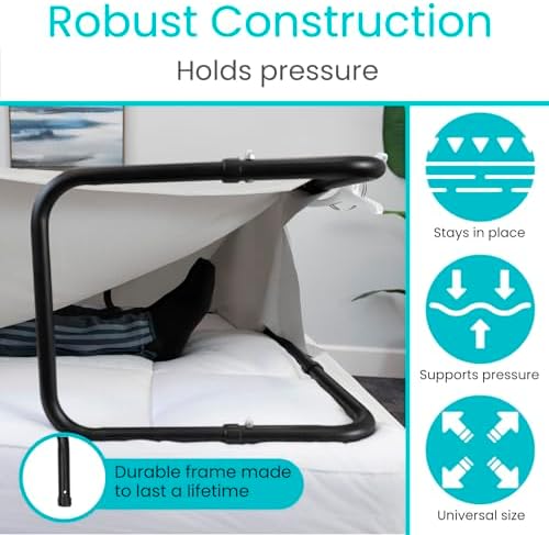 Vive Blanket Lifter for Feet 26"-34" - Adjustable Bed Foot Protector - Bed Cradle for Feet - Lift Bar for Sheet Support - Great for Foot, Ankle, Leg, Knee, Toes, Chronic Pain, Neuropathy and Arthritis