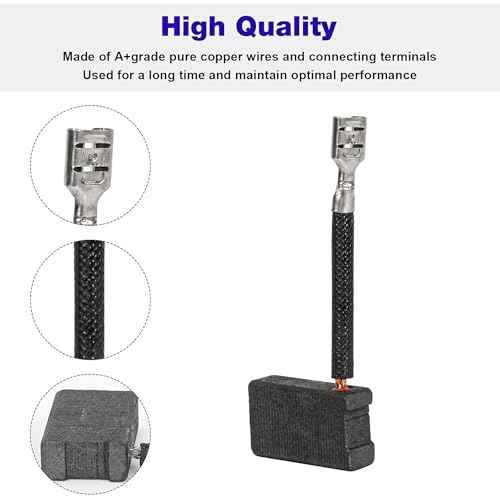 (2PCS) 381028-08 381028-02 Motor Carbon Brushes for DeWalt DW716EXPS DW717XPS DW708 DW712 DW716E DW716 DW718XPS Miter Saws Table Saws Circular Saw
