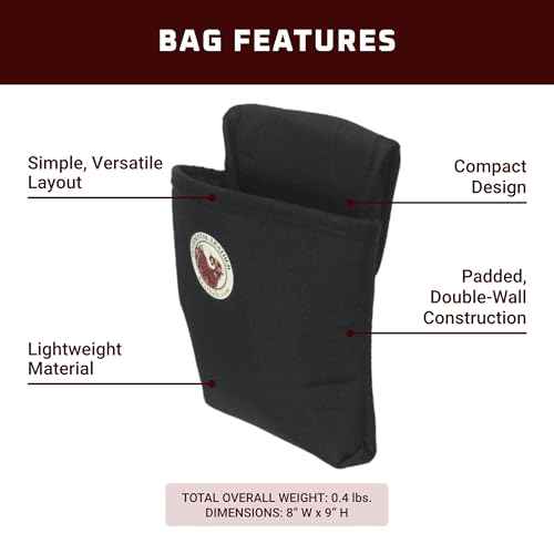 Occidental Leather Nylon Universal Bag - Black - 1 Pocket - Durable, Compact Design - Made in USA