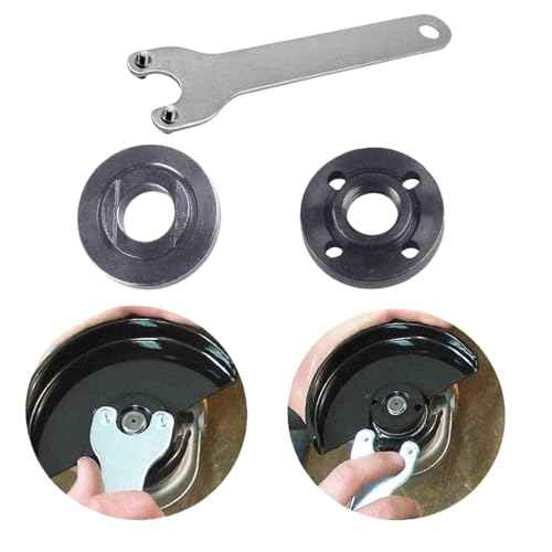 Compatible Metal Lock Nut Kit (2-Pack) for Dewalt, Ryobi, Milwaukee, Makita, Black & Decker - Inner & Outer Angle Grinder Flange Nut, Replaces 224399-1, 193465-4, 224568-4