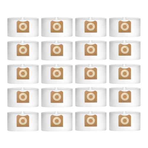 20 Pack VF3501 High-Efficiency Dust Bag Compatible with Ridgid & Workshop 3-4.5 Gallon Vacuums, Replace Part# 23738 VF3501 WS32045F