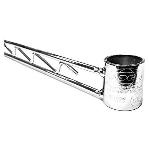 Nexel Hanger Rail for Wire Shelving, Chrome Finish, 60"L