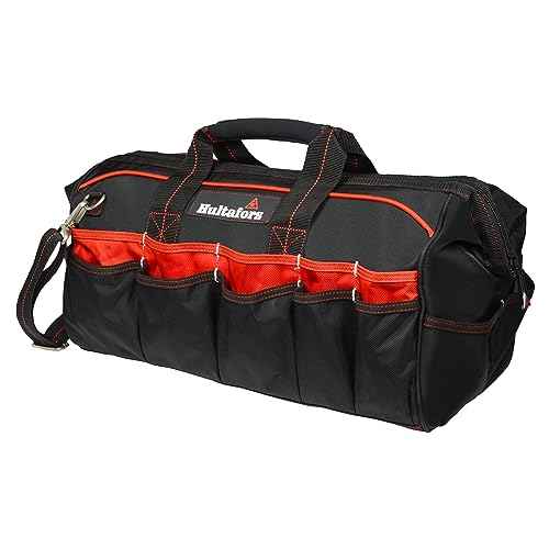 Hultafors Work Gear HT5544 Tradesman's Tool Bag, 40 Pockets, Heavy Duty Ballistic Polyester Tool Carrier, Neoprene Carrying Handles, Adjustable Slip-Resistant Shoulder Straps