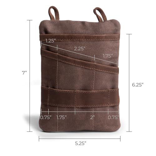 Hide & Drink, Multi-Tool Pocket Pouch XL, Compact Multipurpose EDC Zippered Bag, Mini Camping Tool Case, Knife Holster, Handmade Slim Organizer
