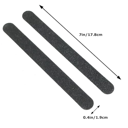 Double Sided Sanding Stick Black 100/180 Grit 17.8cm Manicure Nail File Double Sided Sanding Stick Polishing Stick Sandpaper Stick Wooden Sanding Tools Craft Accessories