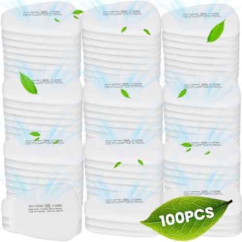 100PC 5N11 Respirator Filter Cotton, 6001 Filter Cartridges for Respirator Particulate Filter for Use with 6200, 6502, 6800, 7502 Series Respirator Against Particulates, Dust, Paint, Sanding