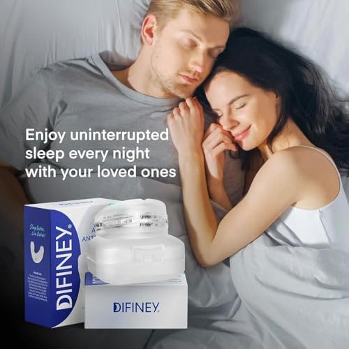 Difiney Advanced Anti Snoring Device 4.0: FDA-Cleared Snoring Solution – Adjustable Snore Stopper Mouth Guard for Men & Women – Anti Snoring Mouthpiece to Improve Sleep – Reusable Night Use