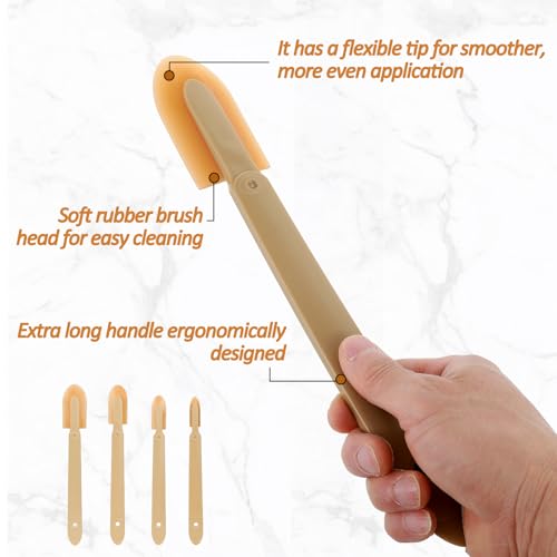 4 Size Caulk Smoothing Tool Silicone Caulking Finishing Tool Caulking Finger Kit Reusable Sealant Spatula Spreader Rubber Caulk Finishing Set Grout Sealer Remover for Tiles Brick Kitchen Bathroom