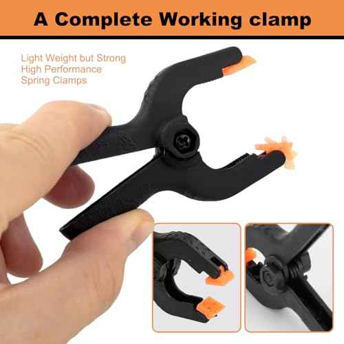 Spring Clamps 12 PCS Balloon Arch Clips, Clamps for Backdrop Black Clips for Balloon Arch Suitable for Crafts, Woodworking, Photography (2.6 Inch)