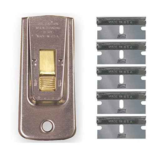 IVY Classic 11156-2: Razor Blade Scraper with 5 Blades, USA, Contains 2 Scrapers + 2 Packs of 5 Blades