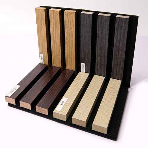 Art3dwallpanels Wood Slat Wall Panel, 108'' x 13'' Wood Panels for Wall 2 Pack 3D Soundproof Wall Panels, Large Acoustic Panels for Interior Ceiling and Wall Decor Noise Reduction, 4 Pack, Sample