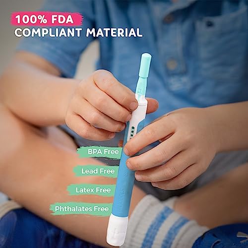 TalkTools Sensi Oral Sensory Therapy Tool with Soft Sensi Jaw Tips (Ocean Blue, 10 Tips Set - Ocean Blue)