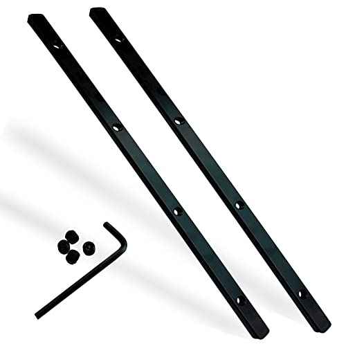 Guide Rail Connector Accessories Kit 71358 482107 Compatible with Festool | Makita | DeWalt Track Saw Secure Long Cuts, 2 Pack, Black