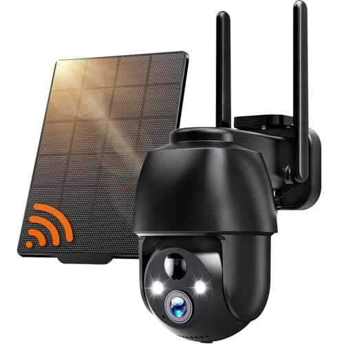 Solareye Solar Security Camera Wireless Outdoor, 2K 360¡ÆWiFi Camera with Color Night Vision, PIR Motion Detection, 2-Way Talk, IP66 Waterproof