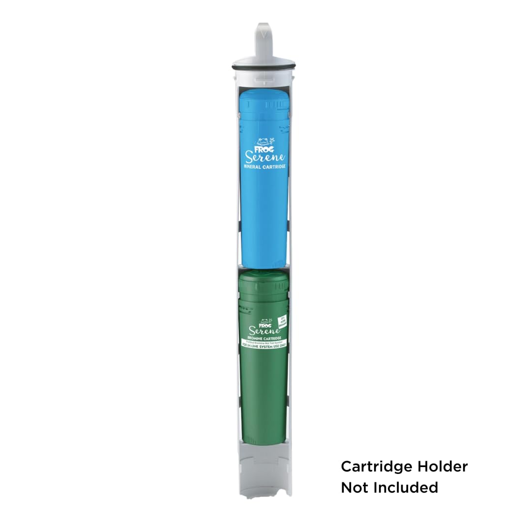FROG Serene in-Line Cartridges for Hot Tubs That Have Built in Cartridge Holders, FROG Serene Mineral Cartridge + 3 Bromine Cartridges (200 Grams)