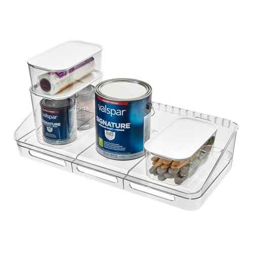 iDesign Wall Mounted Shelf Kit, The Wallspace Collection Includes Storage Shelf & Inner Bins