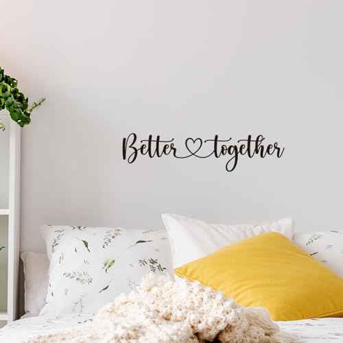 Better Together Vinyl Wall Decal Inspirational Quotes Bedroom Wall Art Decals Home Decor