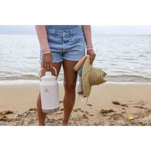 Stanley IceFlow Fast Flow Jug with Handle 96 oz | Twist On Angled Spout Lid | Leakproof for Travel and Sports | Insulated Stainless Steel | BPA-Free | Frost 2.0